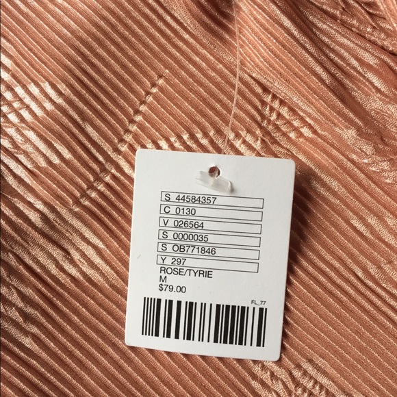 NWT! Urban Outfitters Rose Gold Floral Mini Dress! - Picture 6 of 8